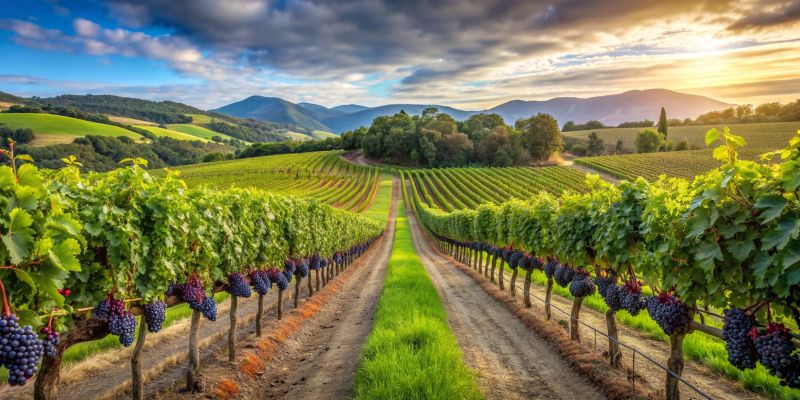 Scenic vineyard views